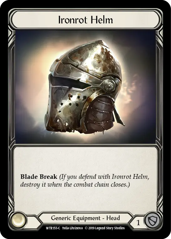 Ironrot Helm WTR155 - Welcome to Rathe - Flesh and blood card