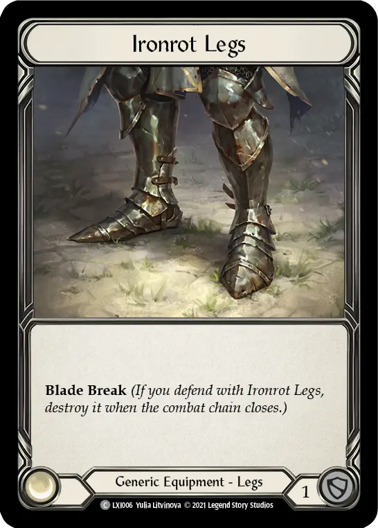 Ironrot Legs LXI006 - Lexi - Blitz Deck - Flesh and blood card