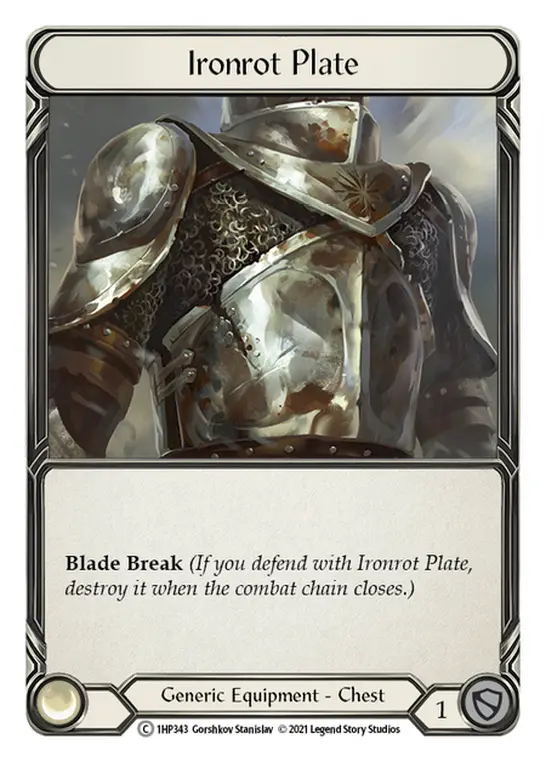 Ironrot Plate 1HP343 - History Pack 1 - Flesh and blood card