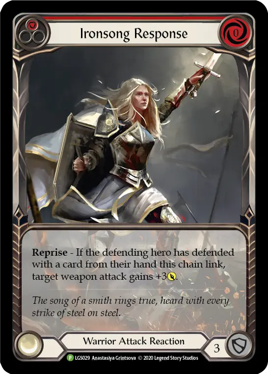 Ironsong Response RED LGS029-RF - Armory - Season 3 - Flesh and blood card