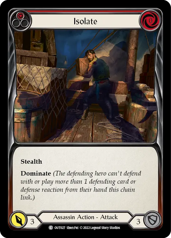 Isolate RED OUT027 - Outsiders - Flesh and blood card