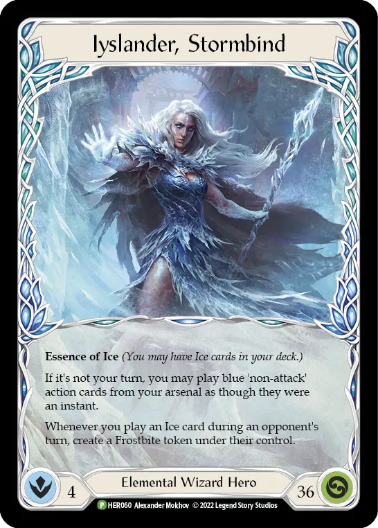 Iyslander, Stormbind HER060-CF - Road to Nationals - 2022 - Flesh and blood card
