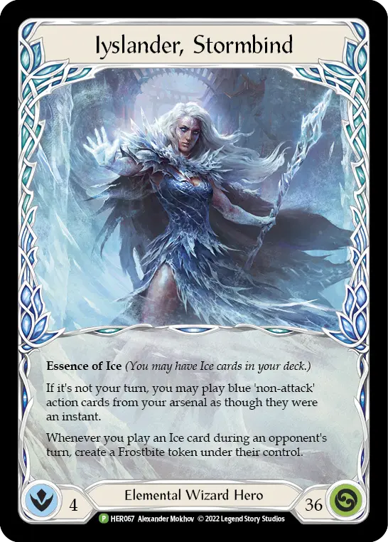 Iyslander, Stormbind HER067-RF - World Premiere - Uprising - Flesh and blood card