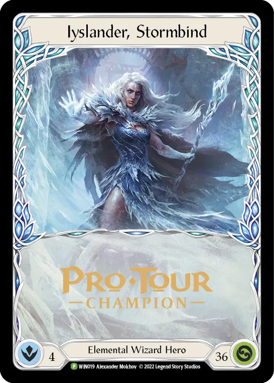 Iyslander, Stormbind WIN019-CF - Pro Tour Champion Cards - Flesh and blood card
