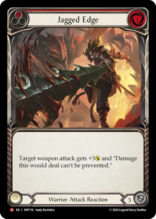 Jagged Edge RED HNT116 - The Hunted - Flesh and blood card