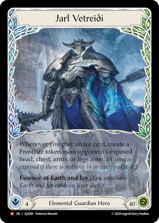 Jarl Vetreiði AJV001-RF - Armory Deck Origins - Jarl Vetreiði - Flesh and blood card