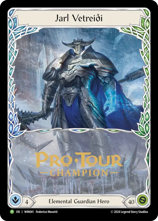 Jarl Vetreiði WIN041-CF - Pro Tour Champion Cards - The Hunted - Flesh and blood card