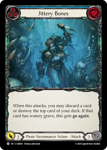 Jittery Bones SGB023 - Silver Age Chapter 3 - Gravy Bones - Flesh and blood card