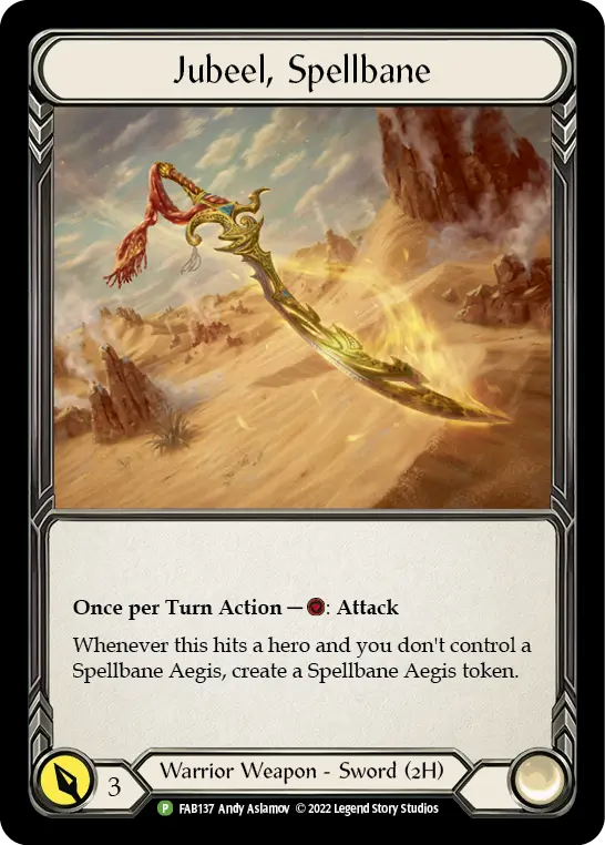 Jubeel, Spellbane FAB137-CF - Road to Nationals - 2023 - Flesh and blood card