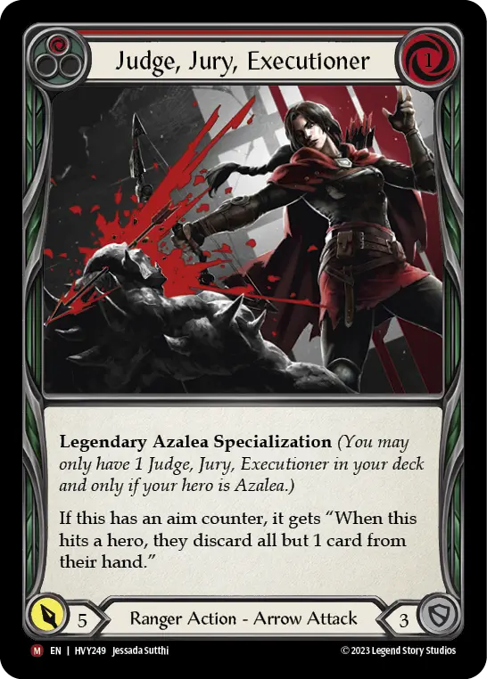 Judge, Jury, Executioner RED HVY249 - Heavy Hitters - Flesh and blood card