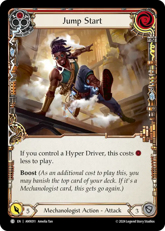 Jump Start RED AMX011 - Armory Deck - Maxx 'The Hype' Nitro - Flesh and blood card