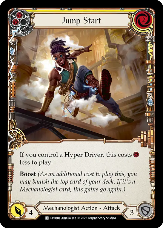 Jump Start YELLOW EVO181 - Bright Lights - Flesh and blood card
