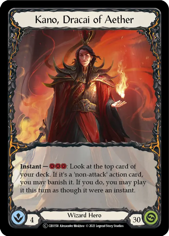 Kano, Dracai of Aether U-CRU158 - Crucible of War - Unlimited - Flesh and blood card
