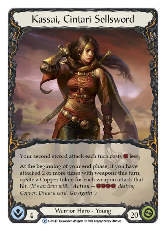 Kassai, Cintari Sellsword 1HP140 - History Pack 1 - Flesh and blood card