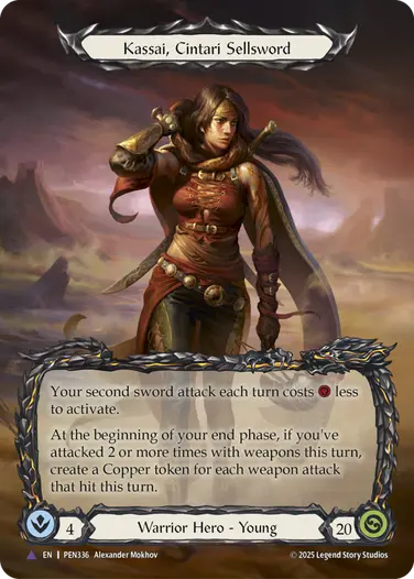 Kassai, Cintari Sellsword PEN336-MV - Compendium of Rathe - Flesh and blood card