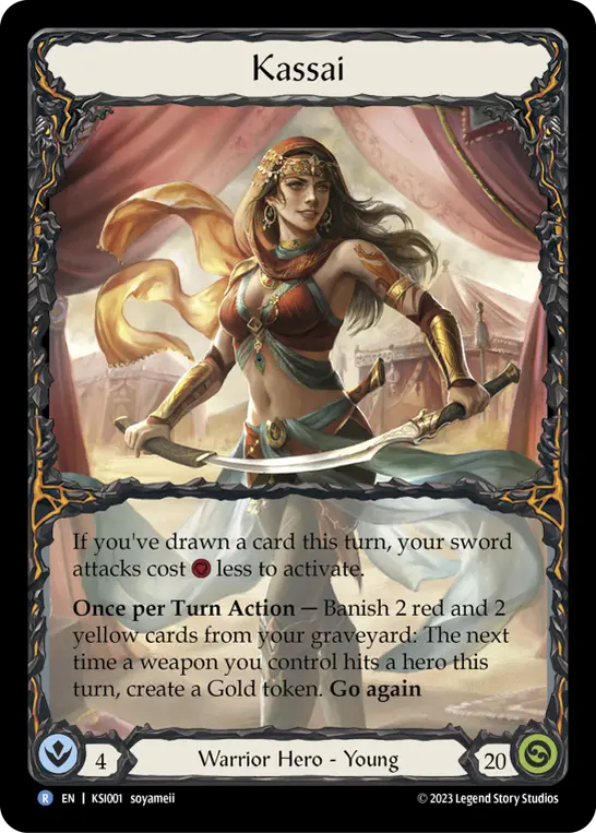 Kassai KSI001-RF - Kassai - Heavy Hitters Blitz Deck - Flesh and blood card