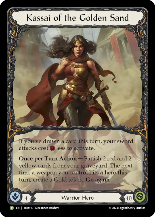 Kassai of the Golden Sand HER110-RF - ProQuest - Season 5 - Flesh and blood card