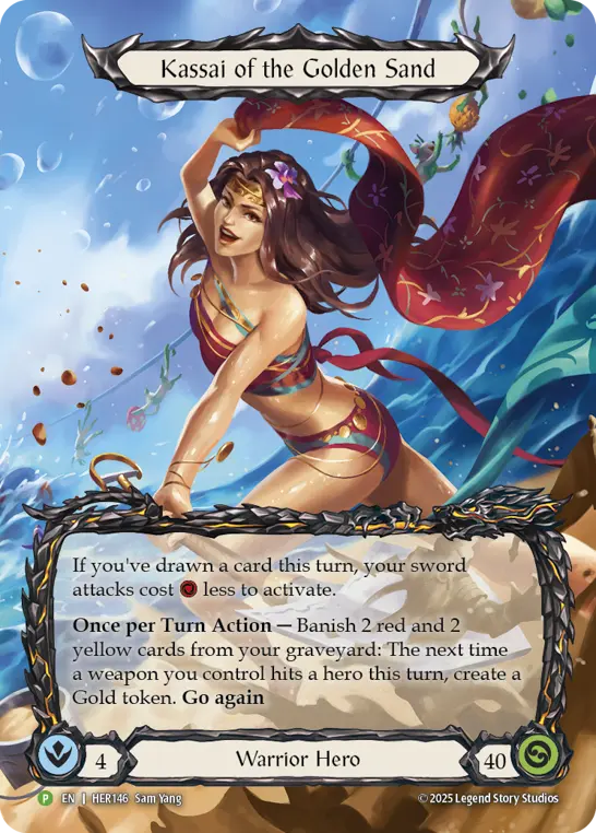 Kassai of the Golden Sand HER146-RF - Pro Tour - Singapore 2025 - Flesh and blood card