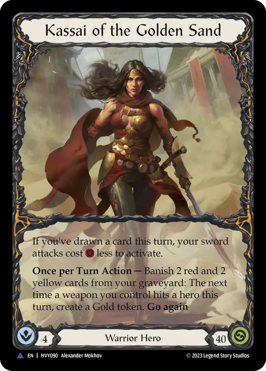 Kassai of the Golden Sand HVY090-MV - Heavy Hitters - Flesh and blood card