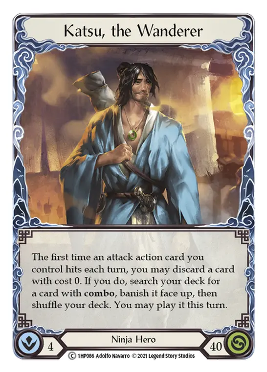 Katsu, the Wanderer 1HP086 - History Pack 1 - Flesh and blood card