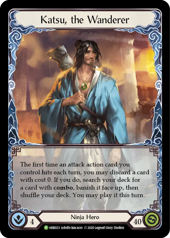 Katsu, the Wanderer HER023-RF - Buy-a-Box - Crucible of War - Flesh and blood card
