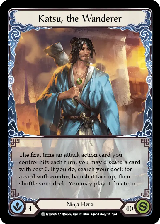 Katsu, the Wanderer U-WTR076 - Welcome to Rathe - Unlimited - Flesh and blood card
