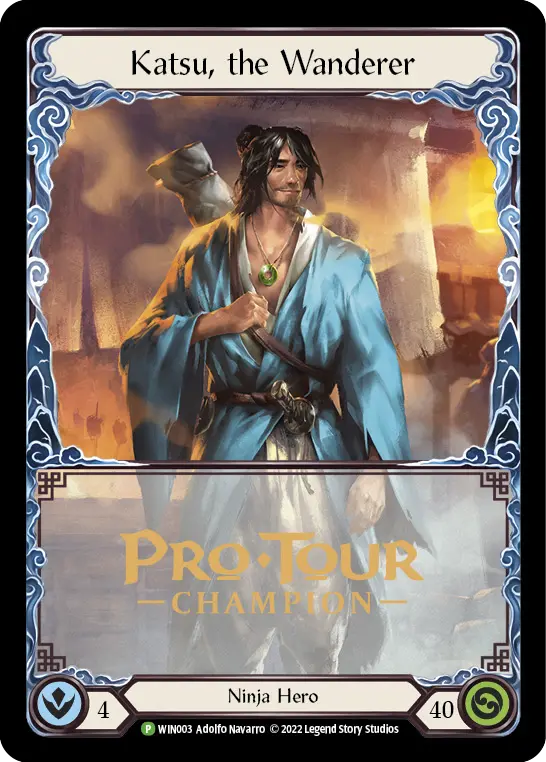 Katsu, the Wanderer WIN003-CF - Pro Tour Champion Cards - Flesh and blood card