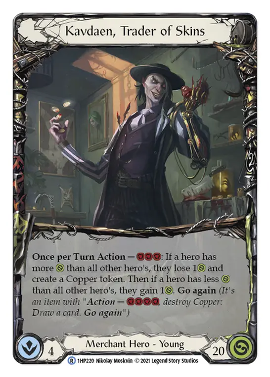 Kavdaen, Trader of Skins 1HP220 - History Pack 1 - Flesh and blood card
