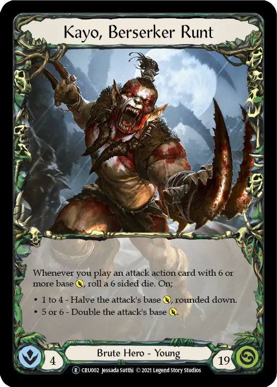 Kayo, Berserker Runt U-CRU002-RF - Crucible of War - Unlimited - Flesh and blood card