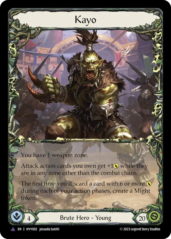 Kayo HVY002-MV - Heavy Hitters - Flesh and blood card