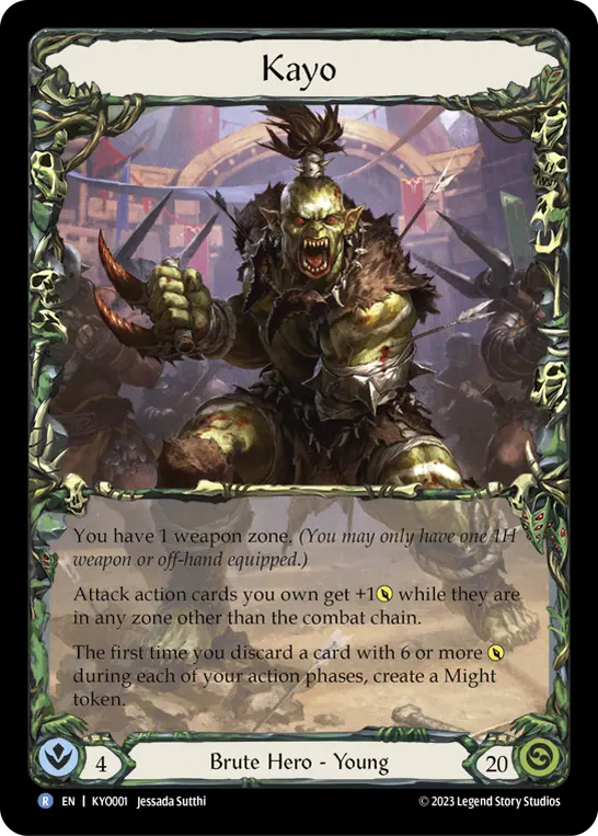 Kayo KYO001-RF - Kayo - Heavy Hitters Blitz Deck - Flesh and blood card