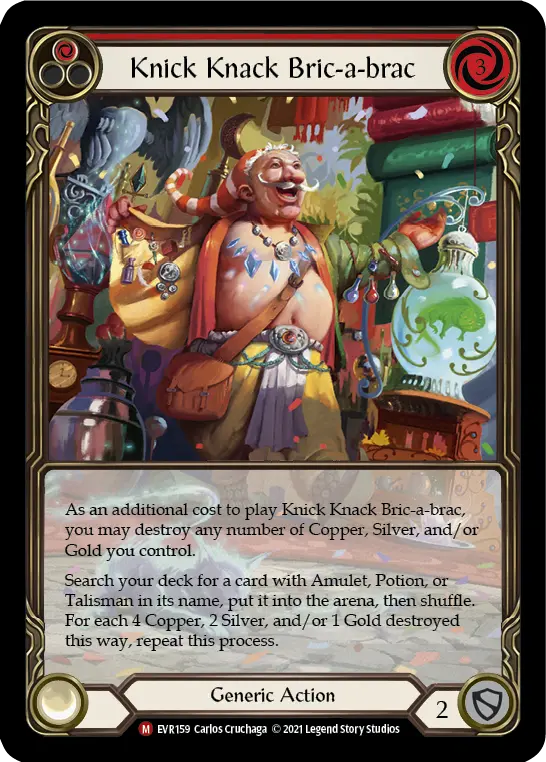 Knick Knack Bric-a-brac RED EVR159-EA - Everfest - Flesh and blood card