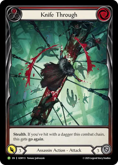 Knife Through GEM113 - GEM - Pack 4 - Flesh and blood card