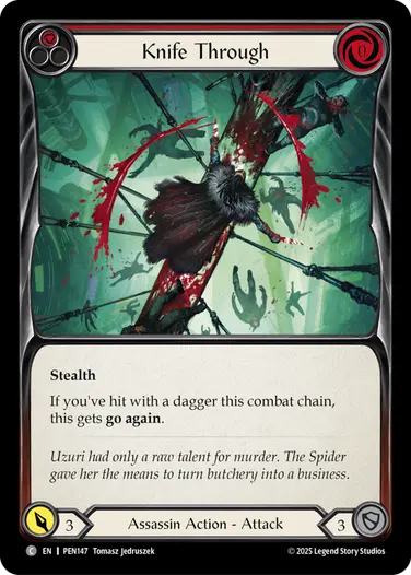 Knife Through PEN147 - Compendium of Rathe - Flesh and blood card