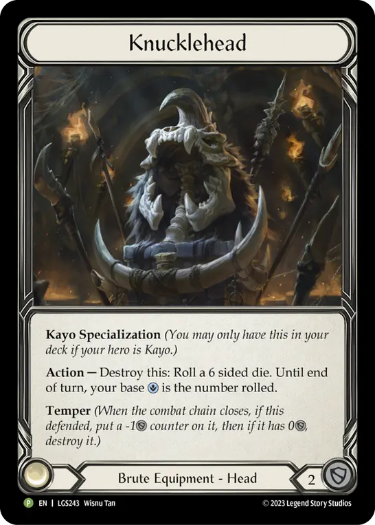 Knucklehead LGS243-CF - Armory - Season 12 - Flesh and blood card