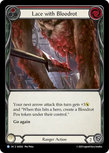 Lace with Bloodrot SAZ022 - Silver Age Chapter 2 - Azalea - Flesh and blood card