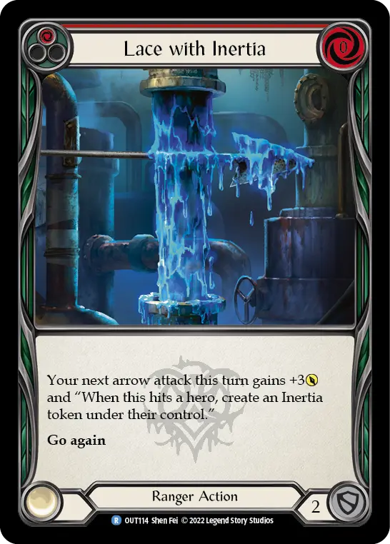 Lace with Inertia RED OUT114 - Outsiders - Flesh and blood card