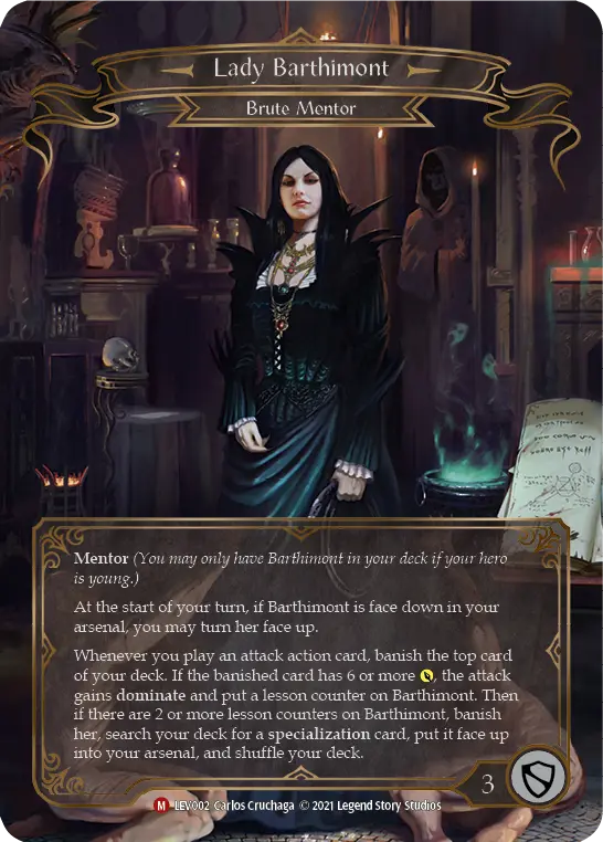 Lady Barthimont LEV002 - Levia - Blitz Deck - Flesh and blood card