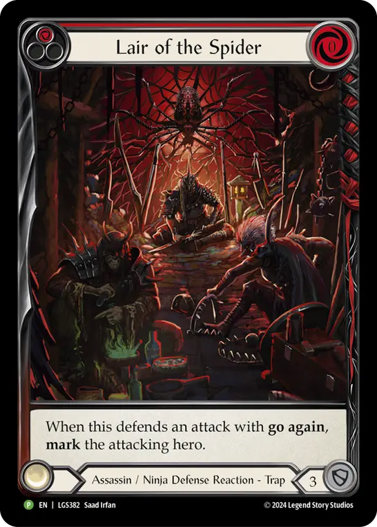 Lair of the Spider RED LGS382-RF - Road to Nationals - 2025 - Flesh and blood card