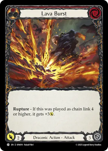 Lava Burst SFA019 - Silver Age Chapter 2 - Fai - Flesh and blood card