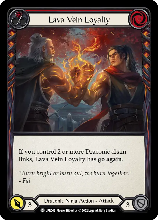 Lava Vein Loyalty RED UPR069 - Uprising - Flesh and blood card