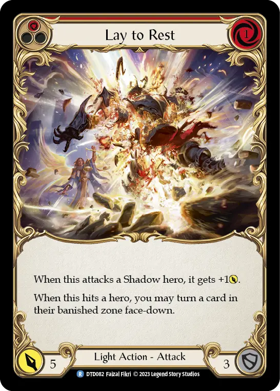 Lay to Rest RED DTD082 - Dusk till Dawn - Flesh and blood card