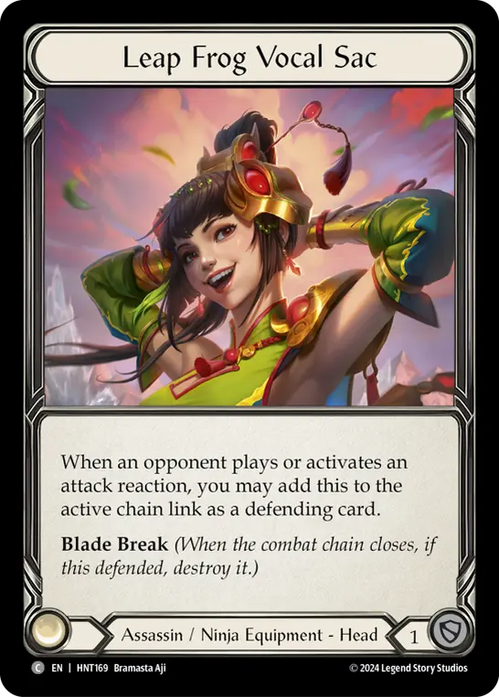 Leap Frog Vocal Sac HNT169 - The Hunted - Flesh and blood card