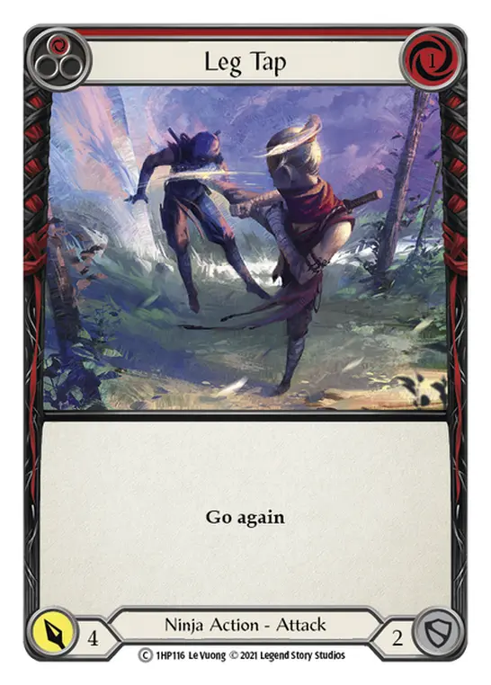Leg Tap RED 1HP116 - History Pack 1 - Flesh and blood card