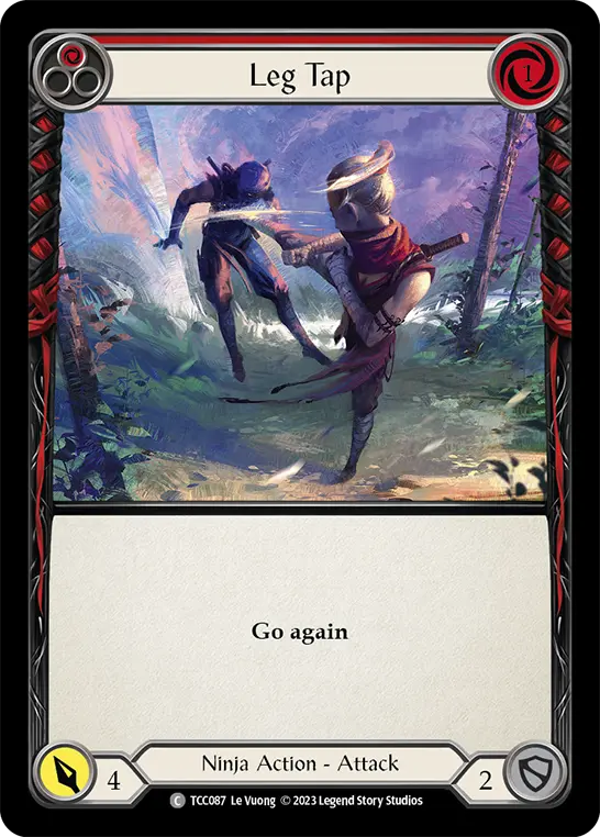 Leg Tap RED TCC087 - Round the Table: TCC x LSS - Flesh and blood card