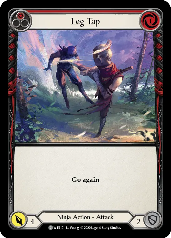 Leg Tap RED U-WTR101-RF - Welcome to Rathe - Unlimited - Flesh and blood card