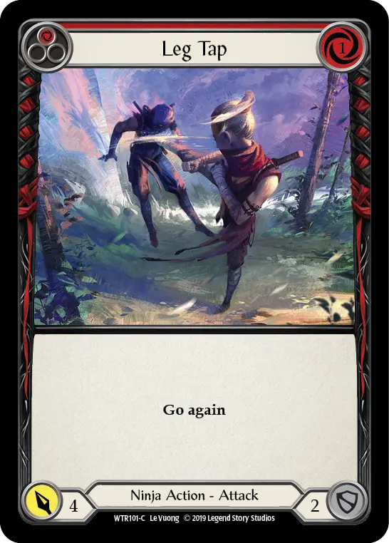 Leg Tap RED WTR101 - Welcome to Rathe - Flesh and blood card