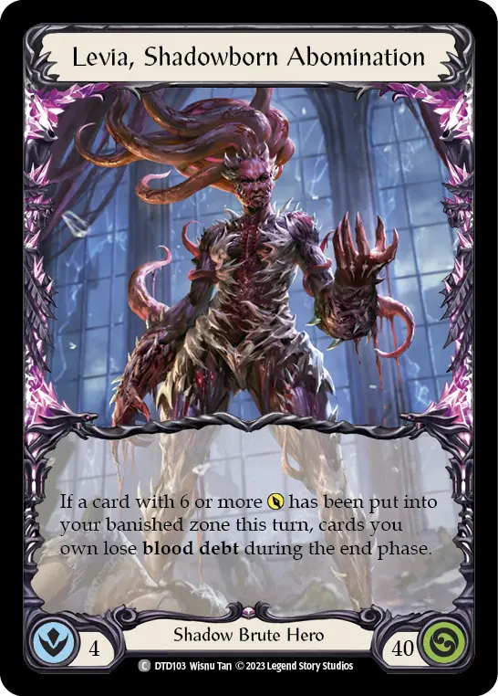 Levia, Shadowborn Abomination DTD103 - Dusk till Dawn - Flesh and blood card