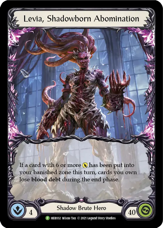 Levia, Shadowborn Abomination HER032-CF - Road to Nationals - 2021 - Flesh and blood card