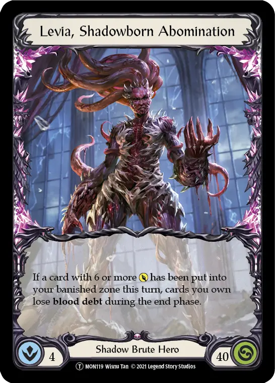 Levia, Shadowborn Abomination U-MON119 - Monarch - Unlimited - Flesh and blood card